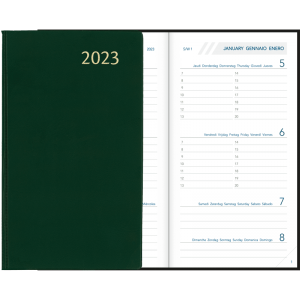 Agenda Visuplan relié 2023 vert