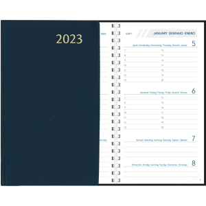 Agenda Visuplan spirale 2023 bleu