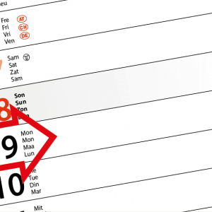 Calendrier languette Midi 2023 - Détail