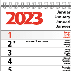 Calendriers languettes