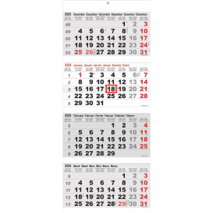 Calendrier Maxi 4 mois 2024