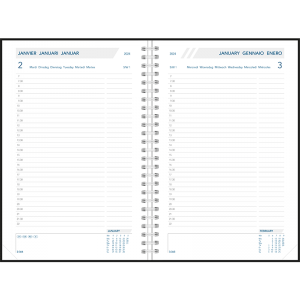 Agenda Daily 2024 wire-o - intérieur