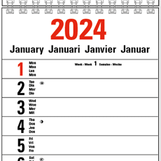 Calendriers languettes