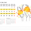 Calendrier de bureau Flower Art 2024 – Juin
