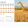Calendrier de bureau Wildlife 2024 – Juillet