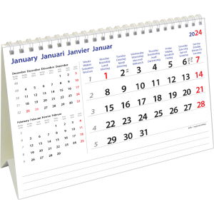 Calendrier de bureau International 2024