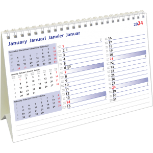 Calendrier de bureau International Memo 2024