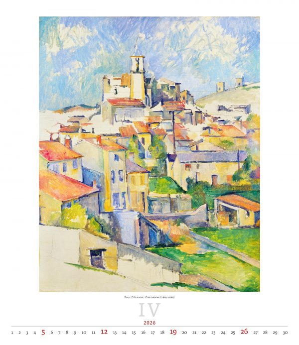 Calendrier mural Art Impressionism 2026 - avril