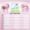 Calendrier mural Family Planner – août détail