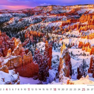 Calendrier mural National Parks 2026 - janvier