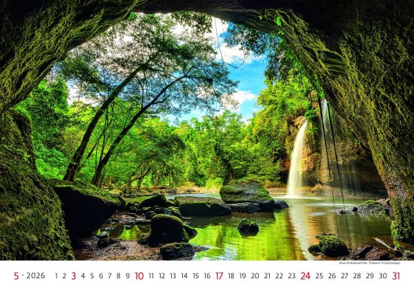 Calendrier mural National Parks 2026 - mai