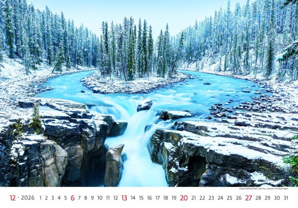 Calendrier mural National Parks 2026 - décembre