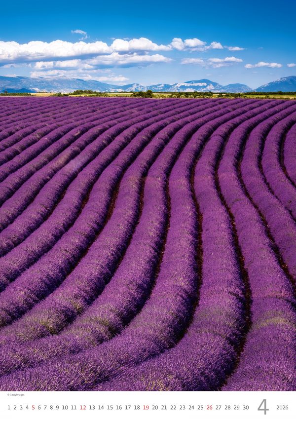 Calendrier mural Provence 2026 - avril