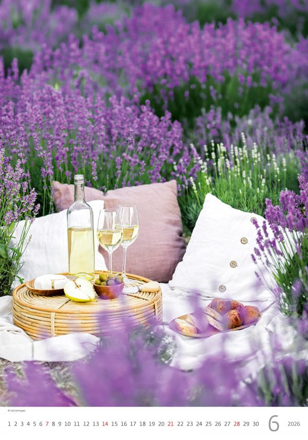 Calendrier mural Provence 2026 - juin