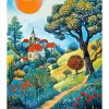 Calendrier mural Art Naive 2026 – août
