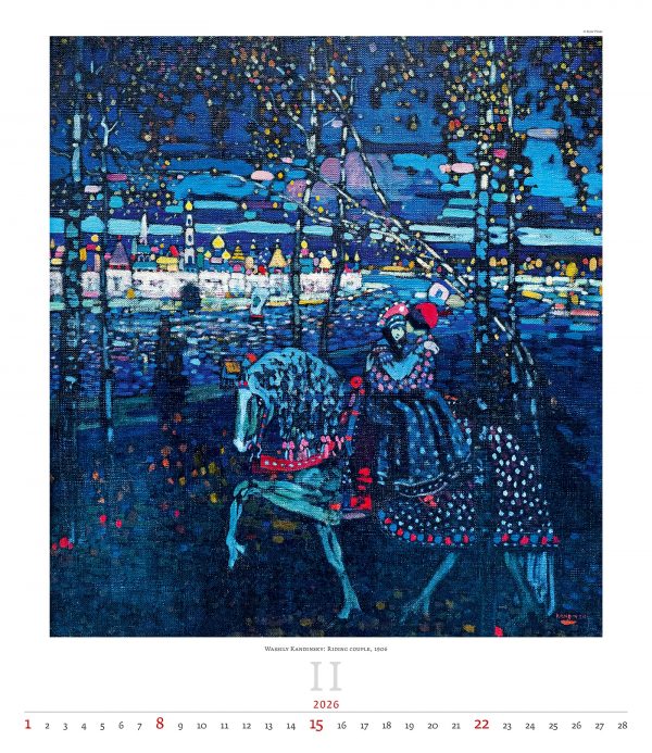 Calendrier mural Art Expressionism 2026 - février