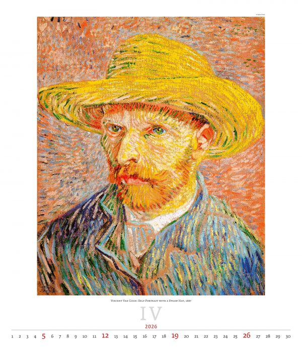 Calendrier mural Art Expressionism 2026 - avril