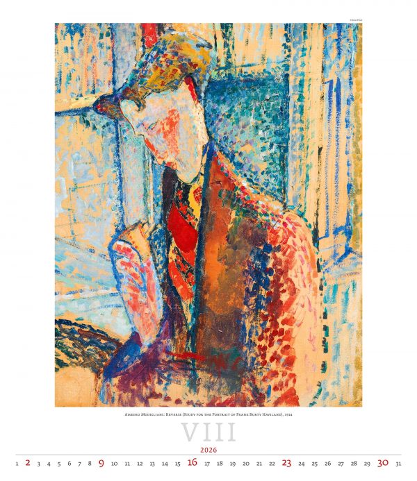Calendrier mural Art Expressionism 2026 - août