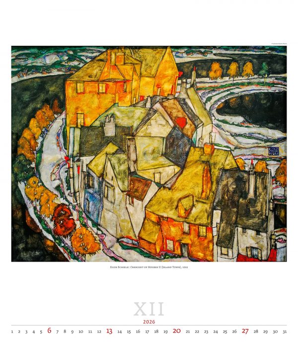 Calendrier mural Art Expressionism 2026 - décembre