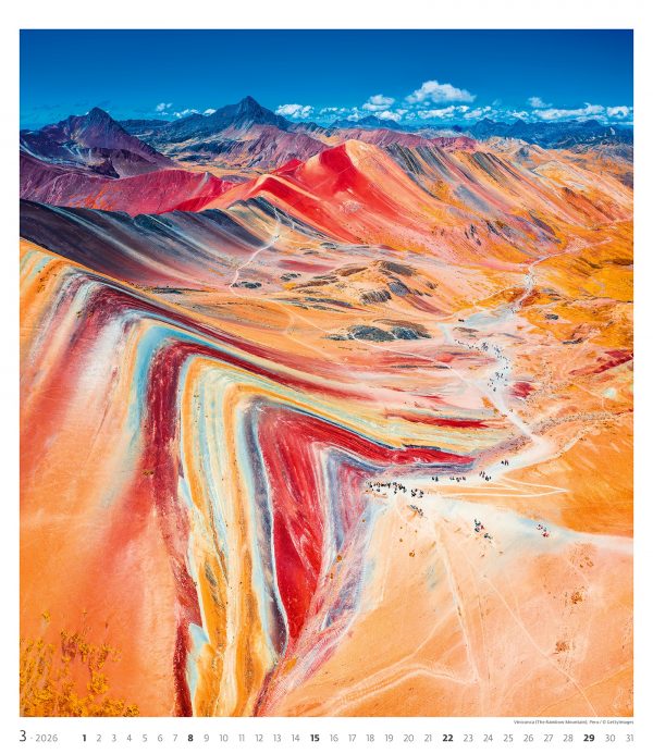 Calendrier mural Geo Art 2026 - mars