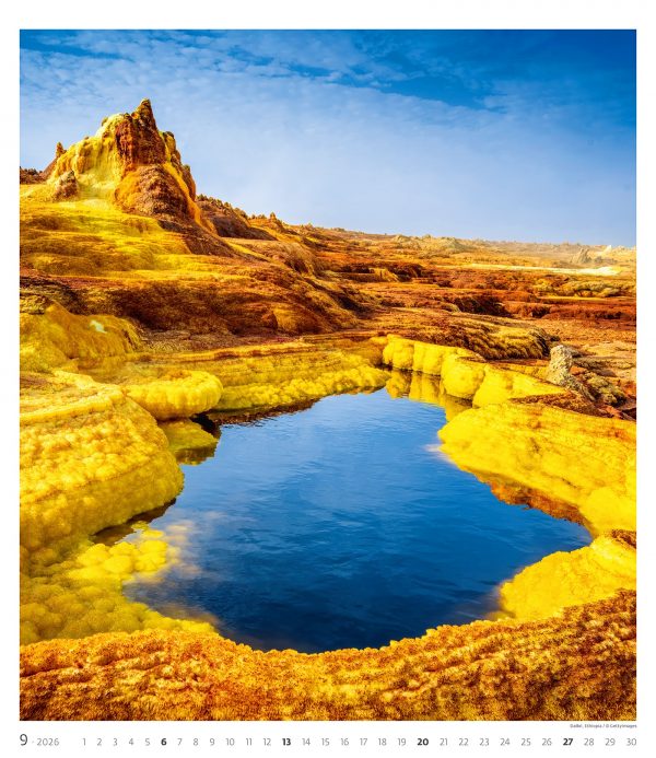 Calendrier mural Geo Art 2026 - septembre
