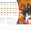 Calendrier de bureau Animals 2026 – décembre