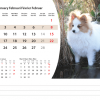 Calendrier de bureau Animals 2026 – février