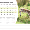 Calendrier de bureau Animals 2026 – octobre