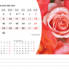 Calendrier de bureau Flowers 2026 – juin