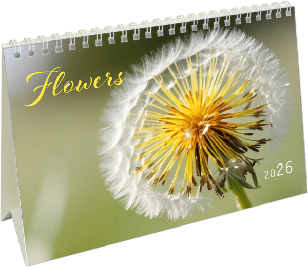 Calendrier de bureau Flowers 2026