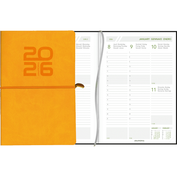 Agenda Universe 2026 orange