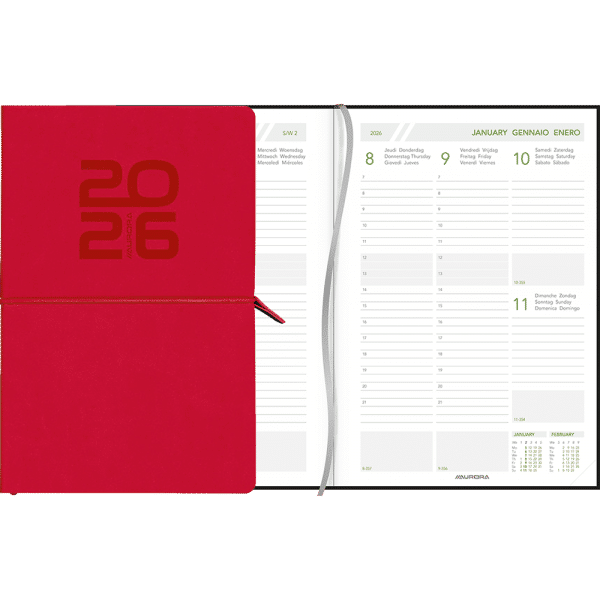 Agenda Universe 2026 rouge