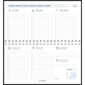 Agenda de poche Novoplan 2026 spirale