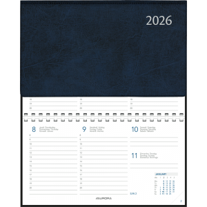 Agenda de poche Novoplan 2026 spirale bleu