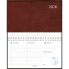 Agenda de poche Novoplan 2026 spirale Bordeaux
