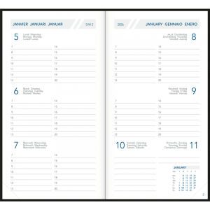 Agenda de poche Visuplan 2026 relié