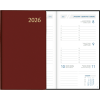 Agenda de poche Visuplan 2026 relié bordeaux