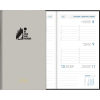 Agenda de poche Visuplan 2026 relié gris brume