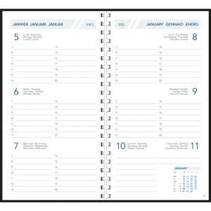 Agenda de poche Visuplan 2026 spirale