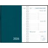 Agenda de poche Visuplan 2026 spirale bleu vert